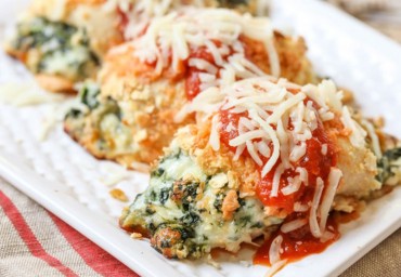 لفائف الدجاج بالبارميزان